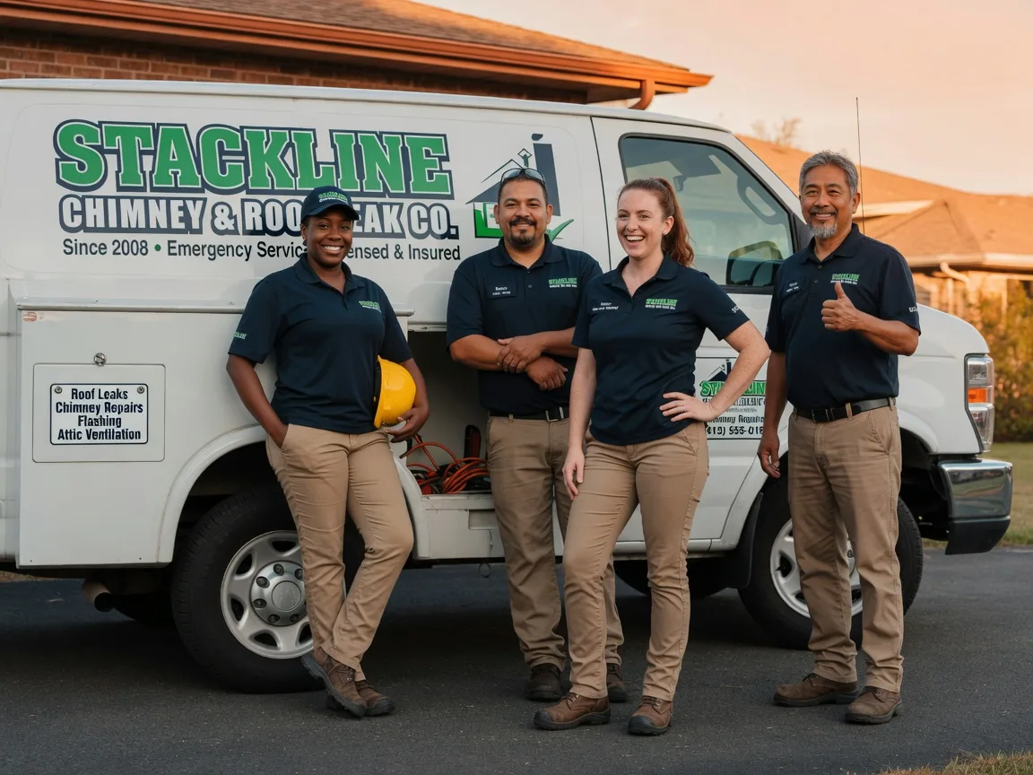 Chimney flashing repair company in Akron, OH